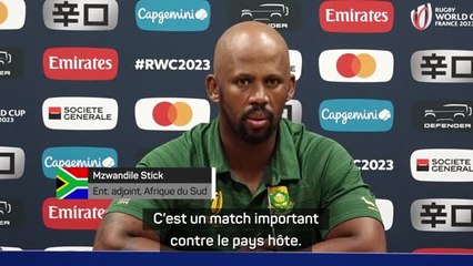 Afrique du Sud - Stick : "Un match bien plus important que celui contre l’Irlande”