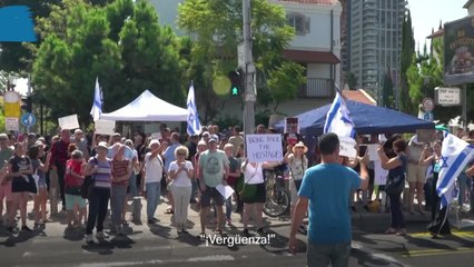 En Tel Aviv exigen que liberen a los secuestrados por Hamás