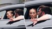 Jennifer Lopez Ben Affleck appear to have heated discussion inside car after  with Jennifer Garner