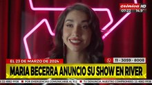 María Becerra se convertirá en la primera mujer argentina en brindar un show en River