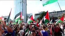 Milano, la manifestazione pro Palestina