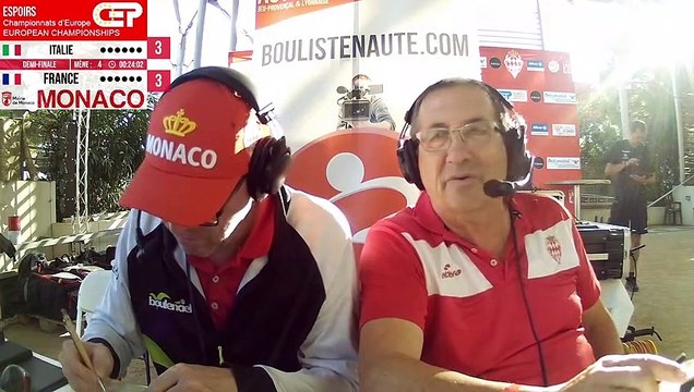 Demi-finales WebTV Monaco : Championnat d'Europe de pétanque Espoirs 2023