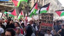 Il video del corteo pro-Palestina a Milano