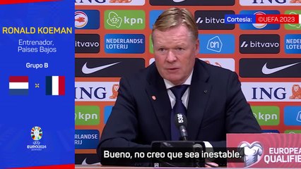 Koeman, decepcionado tras el partido contra Francia