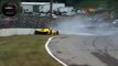 IMSA 2023 Petit Le Mans Out Lap Linde and Balogh Crashes