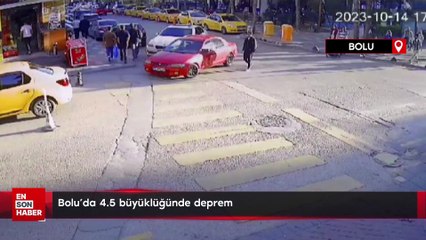 Bolu'da 4.5 büyüklüğünde deprem
