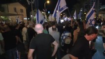 احتجاجات أمام وزارة الدفاع الإسرائيلية ضد #نتنياهو #إسرائيل #العربية
