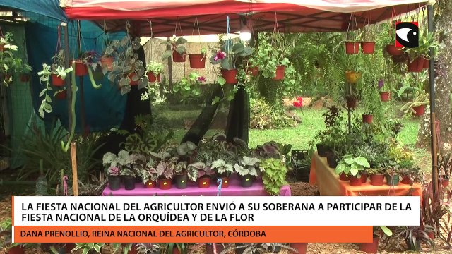 La Fiesta Nacional del Agricultor envió a su soberana a participar de la Fiesta Nacional de la Orquídea y de la Flor