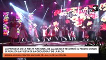 La princesa de la Fiesta Nacional de la Alfalfa recorrió el predio donde se realiza la Fiesta de la Orquídea y de la Flor