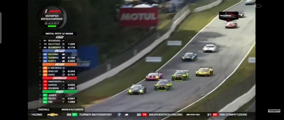 IMSA 2023 Petit Le Mans Race Great Battle GTD and GTD Pro