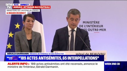 Antisémitisme/Soutien au terrorisme: Gérald Darmanin annonce avoir "dressé onze article 40" concernant des associations et des individus