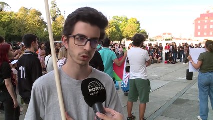 Manifestação pelo povo palestiniano