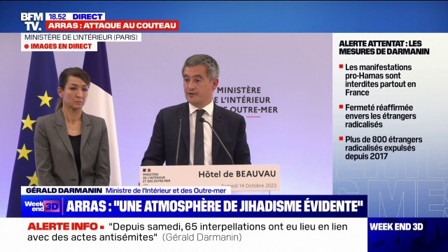 Gérald Darmanin: Il n'y avait pas de menace réelle , au Louvre, au château de Versailles et à la gare de Lyon, évacués cet après-midi