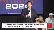 BREAKING NEWS: DeSantis Says 'We Cannot Accept' Gaza Refugees: 'They Are All Anti-Semitic'
