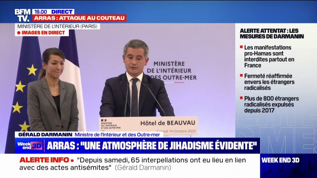Gérald Darmanin: Il y a une petite soixantaine de fichés S de nationalité russe (...) la consigne est toujours de continuer ces expulsions