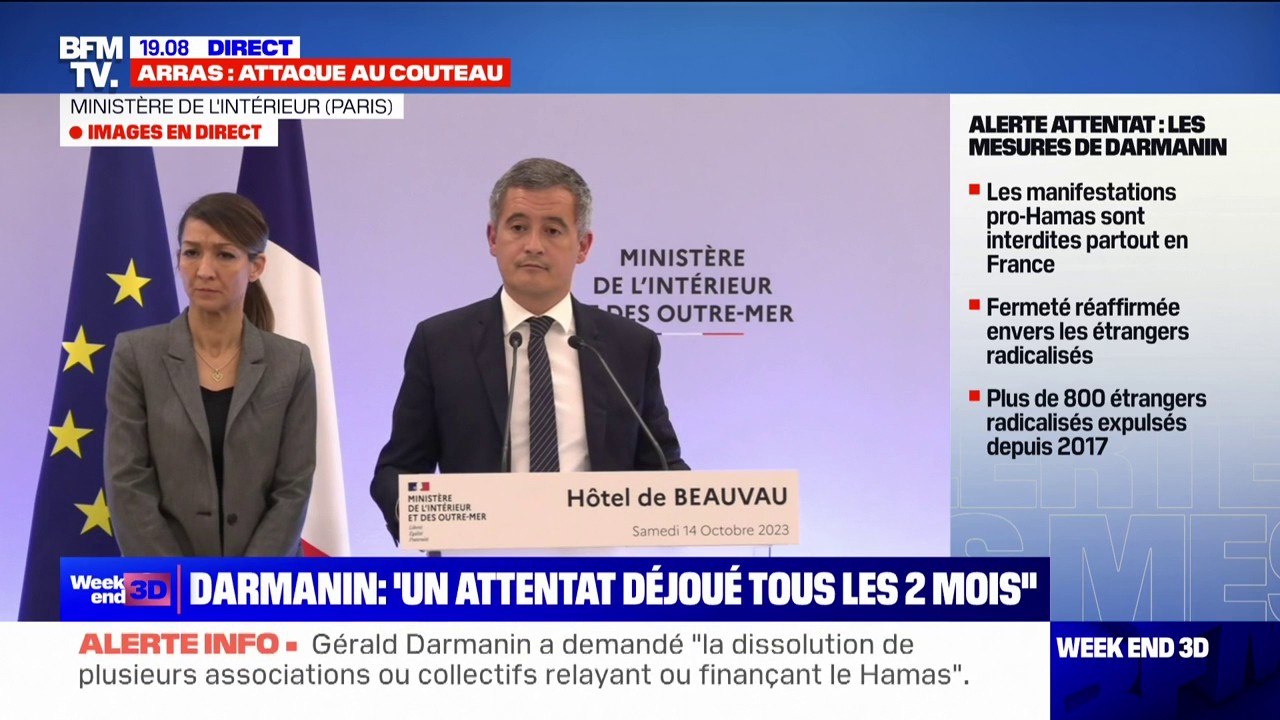 Gérald Darmanin: "Il y a 4000 étrangers délinquants que je ne peux pas expulser du territoire national parce que la loi empêche de les expulser"