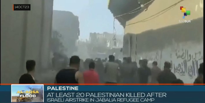 Israeli airstrike kills 20 Palestinians in refugee camp