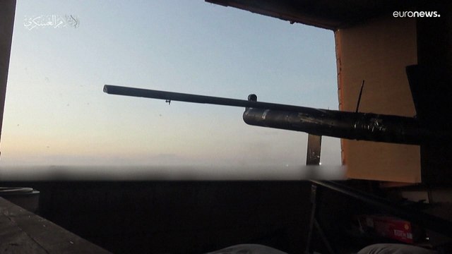 شاهد: لحظة إطلاق كتائب القسام طائرة مسيرة من قطاع غزة