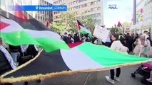 Street marchers back both Israel and the Palestinians in European cities
