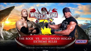 WWE Hollywood Hulk Hogan vs The Rock - WrestleMania X8