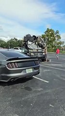 Driver Defies the Laws of Gravity