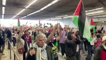 Miles de personas se manifiestan en apoyo a Palestina