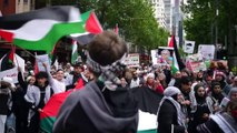 Crowds gather in Melbourne to protest Palestinian human rights