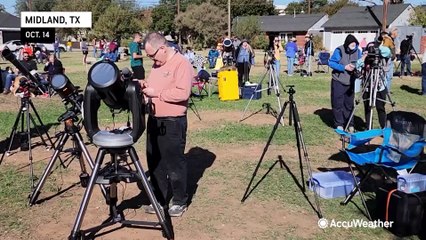 Download Video: Eclipse chasers converge in Texas