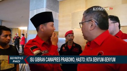 Tanggapan Hasto Soal Isu Gibran jadi Cawapres Prabowo: Gapapa, Kita Senyum-senyum