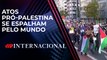Milhares vão às ruas em solidariedade aos palestinos | JP Internacional