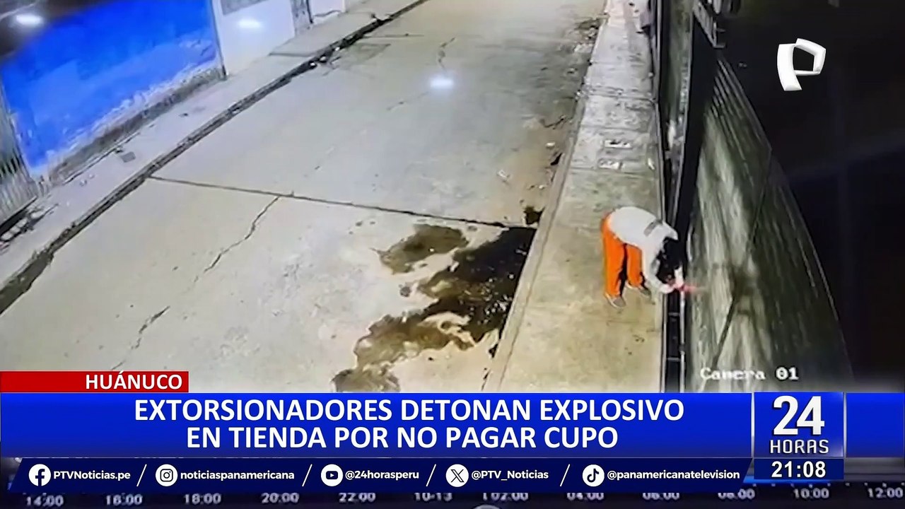 Huánuco: extorsionadores hacen estallar granada en tienda de zapatillas