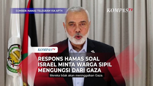 Respons Seruan Israel, Pemimpin Hamas Sebut Rakyat Palestina Tidak Akan Tinggalkan Gaza