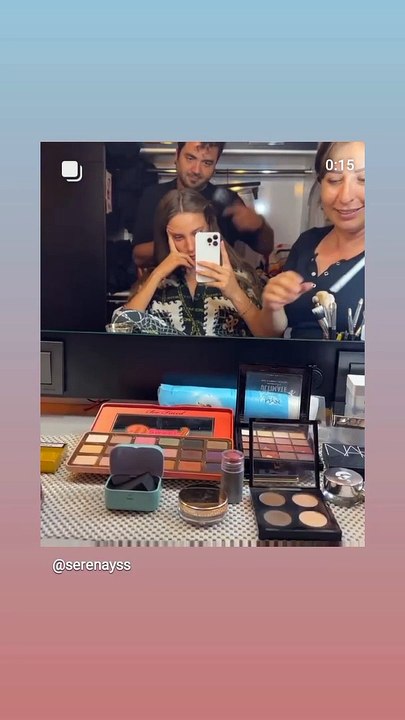 Serenay serekaya leak video of Turkish actress makeup video