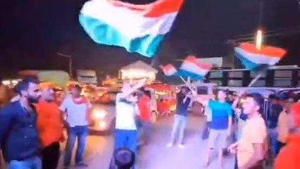भारत की पाकिस्तान पर जीत के बाद पूर्णिया में मना जश्न, सड़क पर उतरे लोग