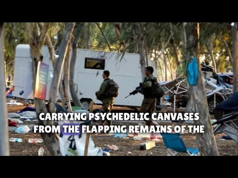 Supernova massacre: Israeli soldiers patrol the site as survivors tell their stories