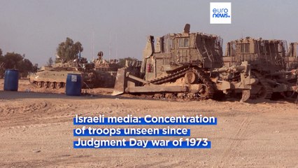 Israel readies troops near border as hundreds of thousands in Gaza try to evacuate