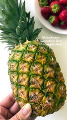 Healthy Smoothie Idea: Strawberry Pineapple Smoothie