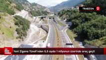 Yeni Zigana Tüneli’nden 5,5 ayda 1 milyonun üzerinde araç geçti