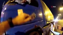 İstanbul'da Kamyon Şoförü 'Tik Tok' Canlı Yayını Yaparken Yakalandı