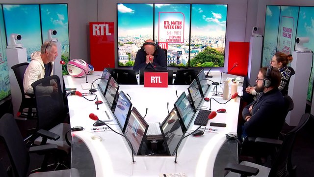 RUGBY - Olivier Magne et Brian Liebenberg sont les invités de RTL Matin avant le quart France-Afrique du Sud du 15 octobre 2023