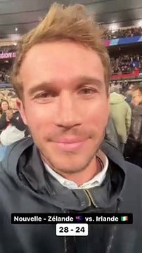 Marine Lorphelin et son nouveau chéri à un match du rugby le 14 octobre 2023.