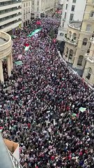 İngiltere'de Filistin'e destek gösterisi