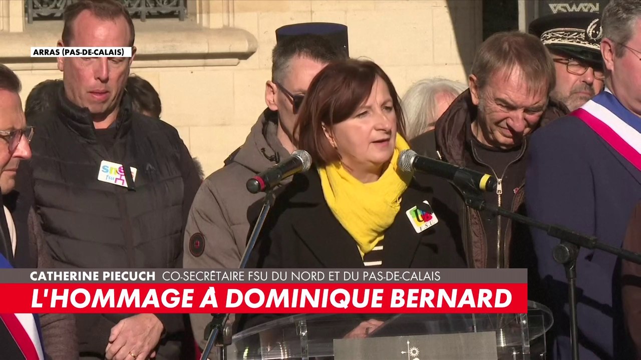 «Trois ans après l'assassinat de Samuel Paty, il est insupportable de revivre le même effroi», Catherine Piecuch, co-secrétaire FSU du Nord et du Pas-de-Calais en direct d'Arras