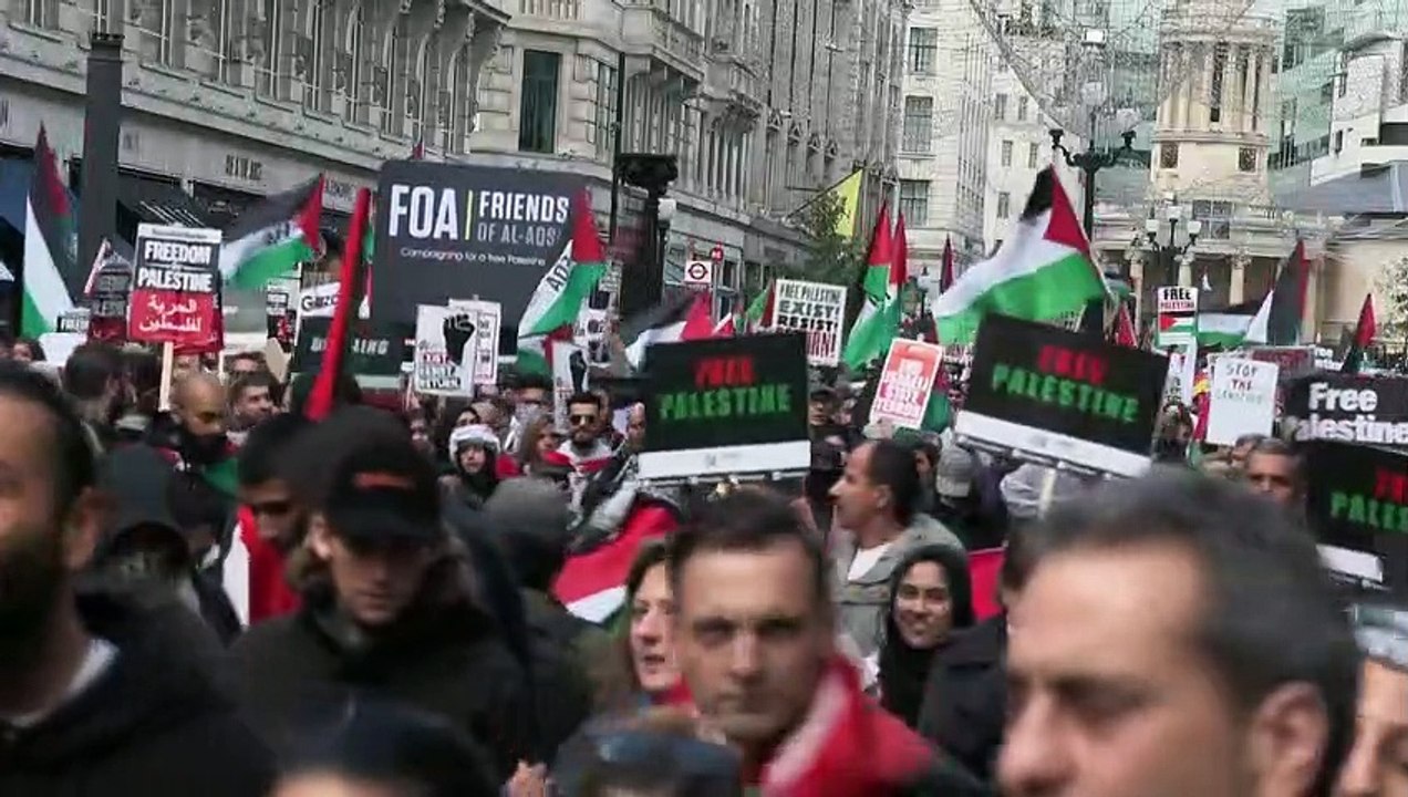 Zehntausende demonstrieren in Großbritannien für die Palästinenser