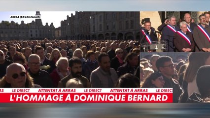 Attentat à Arras : une minute de silence et la Marseillaise pour rendre hommage à la mémoire de Dominique Bernard