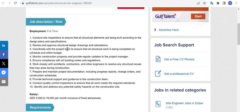 Civil Engineering Jobs in Dubai UAE - Structural Site Engineer - JOBS IN DUBAI