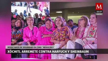 Xóchitl Gálvez cuestiona el enaltecimiento de Harfuch como "superpolicía" en la CdMx