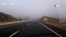 Muğla-Aydın karayolunda yoğun sis, sürücülere zor anlar yaşattı