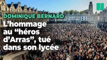 À Arras, un vibrant hommage à Dominique Bernard, le professeur poignardé dans son lycée