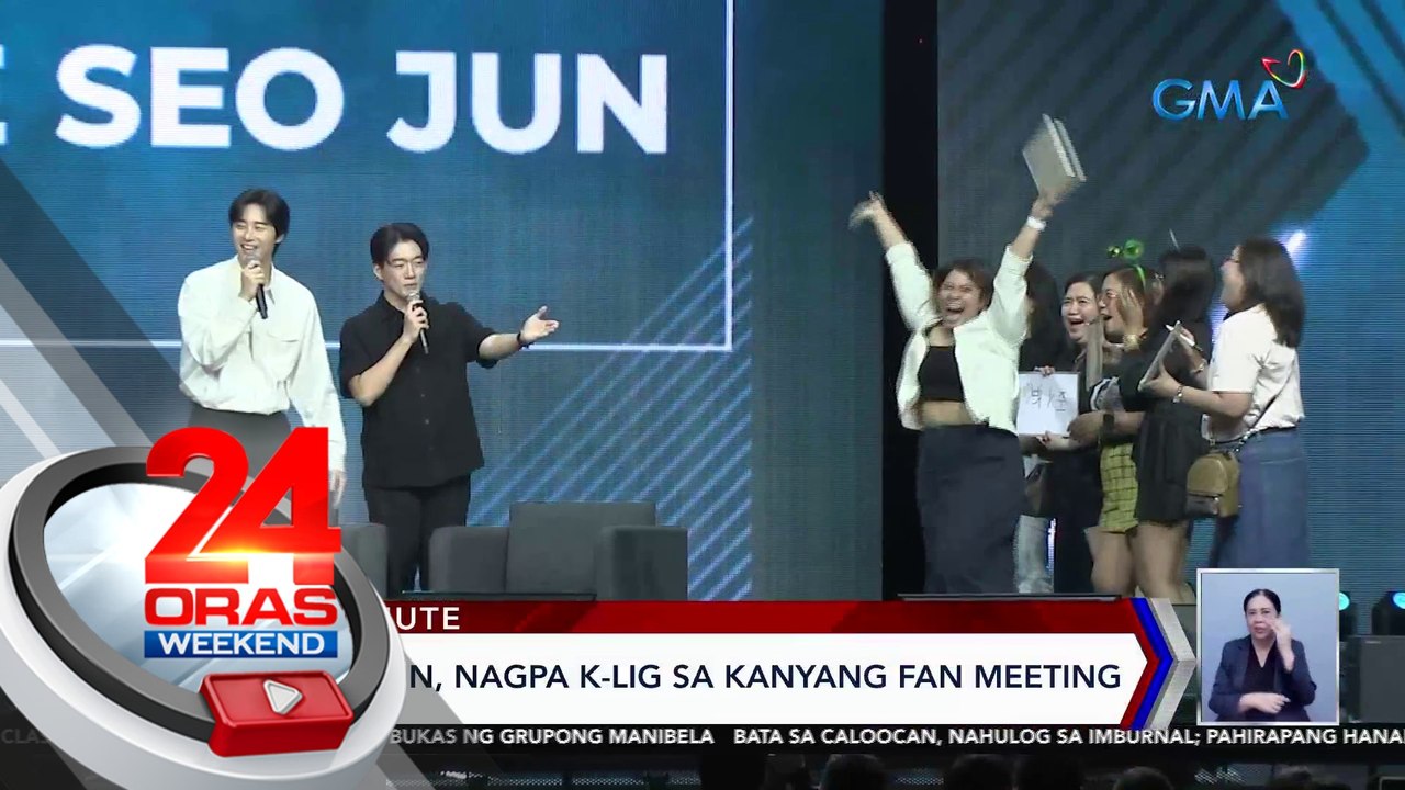 Park Seo Jun, nagpa-K-lig sa kanyang fan meeting; 90s boy band na A1, nostalgic feels ang hatid sa concert | 24 Oras Weekend